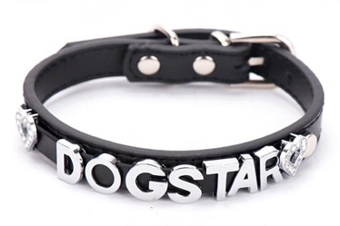 DIY Real leather dog collars leashes with bling bling /Pet products