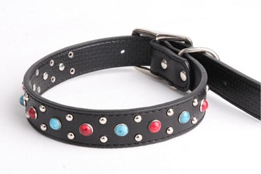 Colorful Durable Real leather dog collars