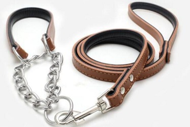keezeg high quality  leather dog collars leashes /pet supply