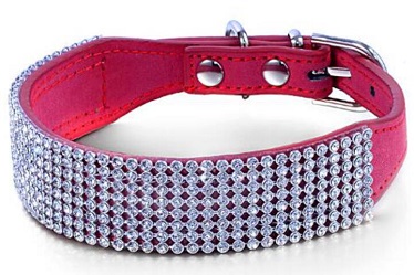 Elegant crystal dog collars for small medium large dog/pet supply