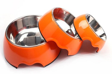 Melamine&Stainless Steel Pet Dog Food Water Bowl