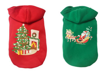 Classical pet Christmas hoodies/dog coat