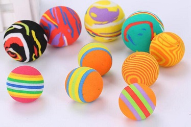 colorful foam ball cat toys ball /cat playing ball