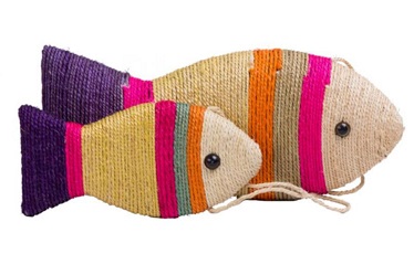 Quality fish shape sisal cat scratching toys