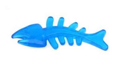 Quality transparent fish shape dog toy/TPR pet toys