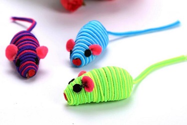Durable elastic wrapped cat toys/mouse toy