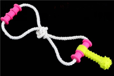 Quality pet rope toys with TPR dental toys/dog ropes