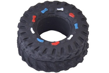 Quality black pet tyre toys for dog playing Vinyl toys