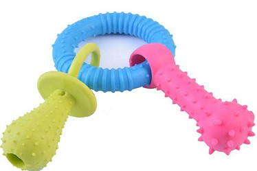 TPR Nontoxic interlink pet bite toys/dog products