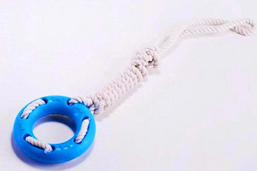 dog rope toys with TPR Tyre /pet chews toys