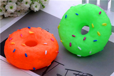 Doughnut dog bite toys/pet vinyl chews toys