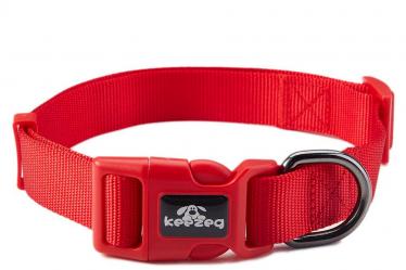 Red classic solid Nylon dog collars leashes/pet supplies