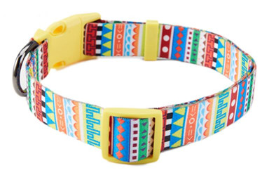 Colorful stripe dog collars/pet accessories