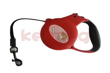 Mini red retractable dog leashes/10ft