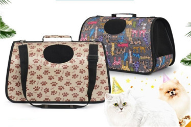 Black dot dog cat carrier/pet carrier products