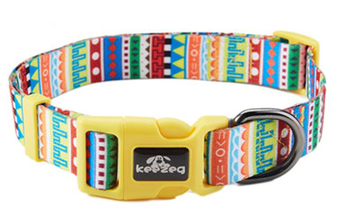 Colorful stripe dog collars/pet accessories