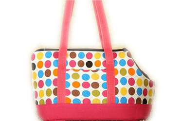 Colorful dots dog cat bag/pet carrier